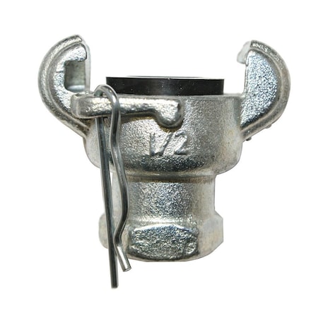 Interstate Pneumatics 1/2 Inch Female NPT Straight Through Jack Hammer Coupler, PK 50 CU-800-50K